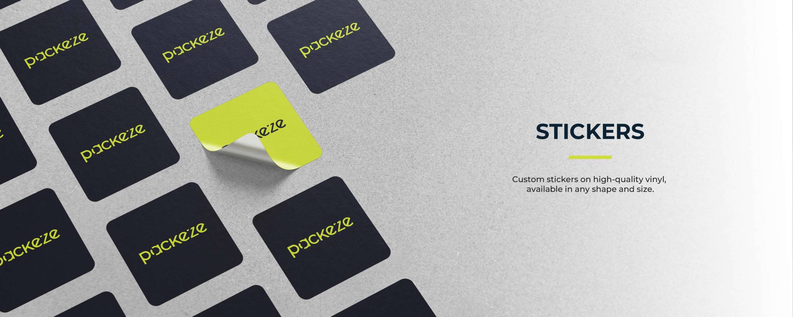 Custom Stickers at m.packeze.com!