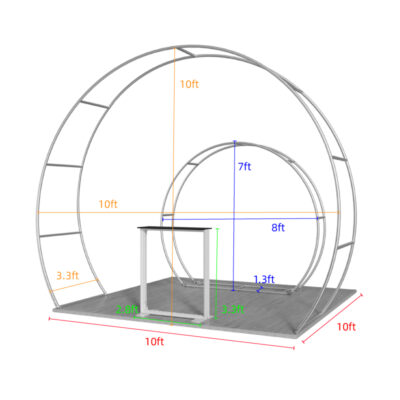 10x10ft Trade Show Booth Package D2